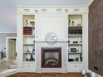 Fireplace 14 - Wall-mounted natural stone fireplace by GH LAZZERINI - view 2